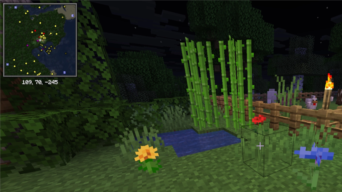 Minecraft Xaero's Minimap and world map overview