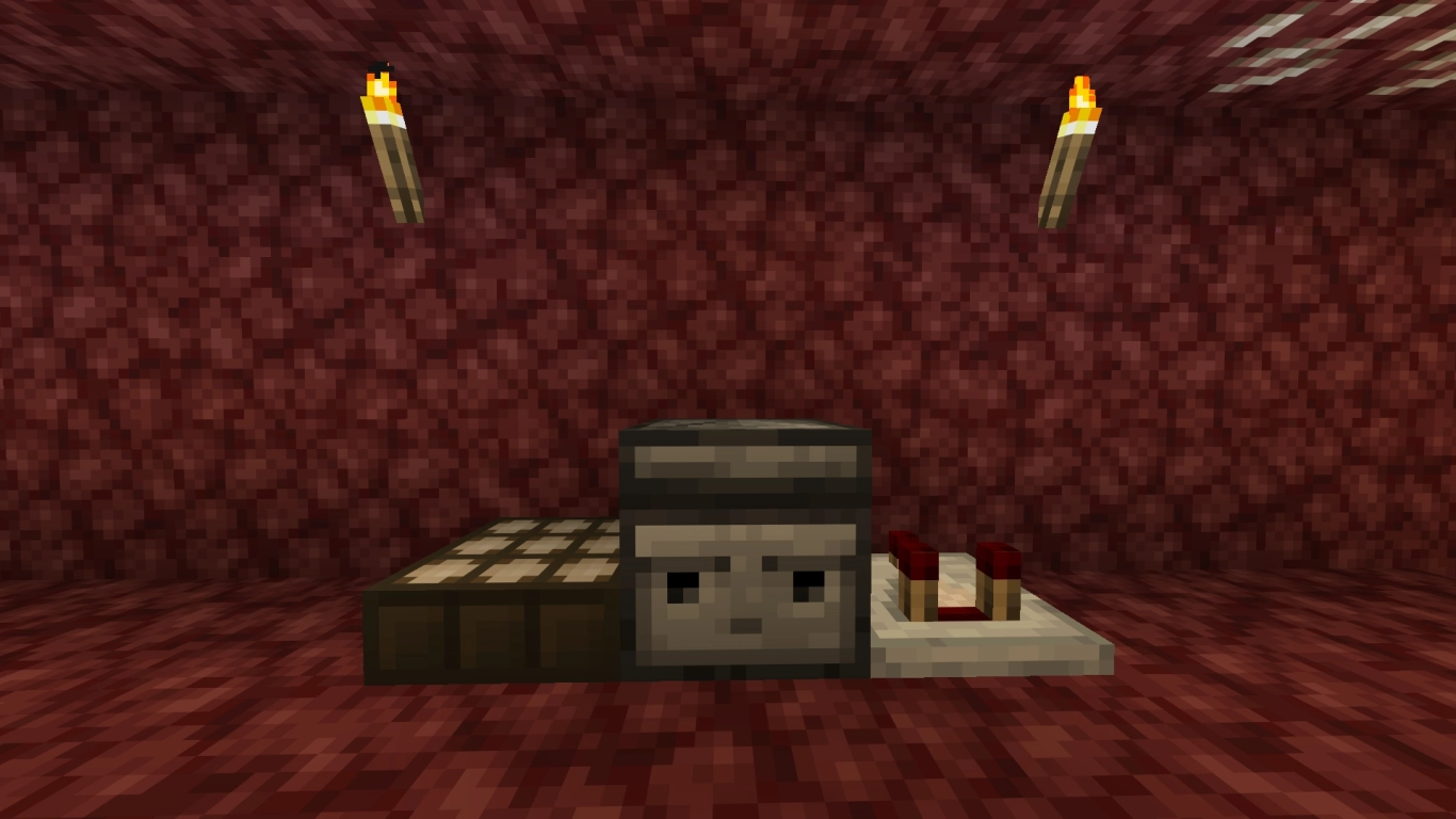Nether Quartz in Redstone recipes like Comparator, Observer, and Daylight Sensor