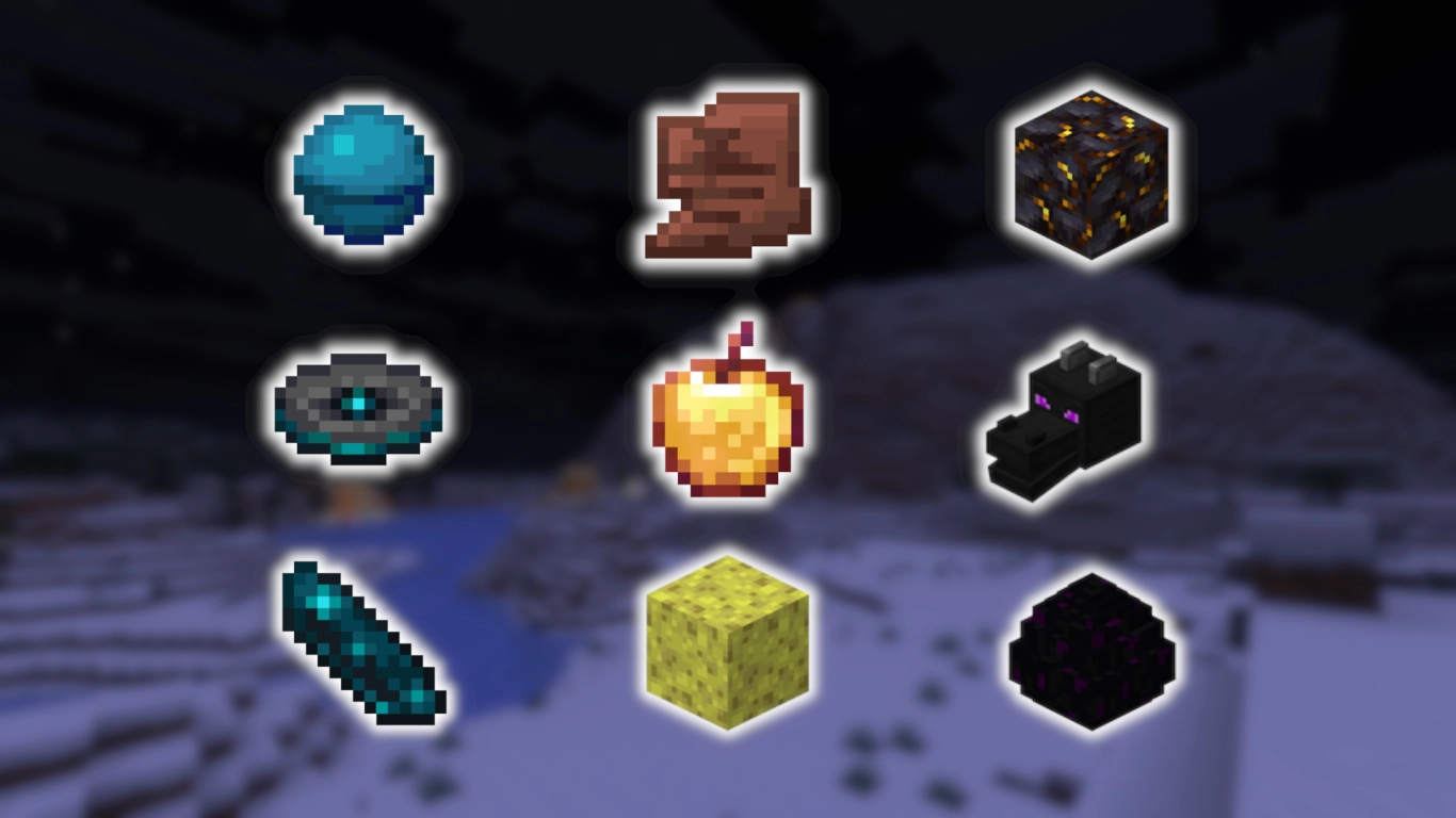 Find non-renewable items in Minecraft structures