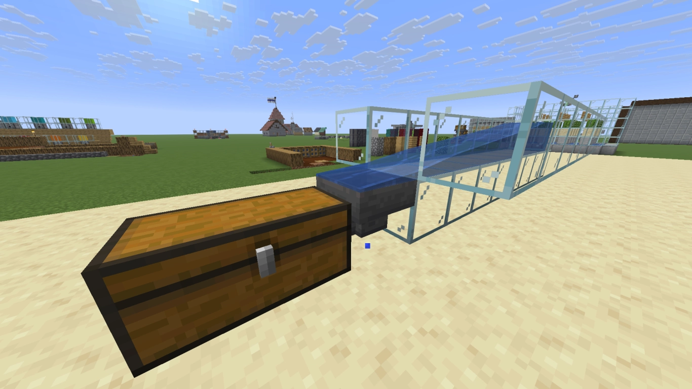 Minecraft Redstone hoppers and chests for automatic farms