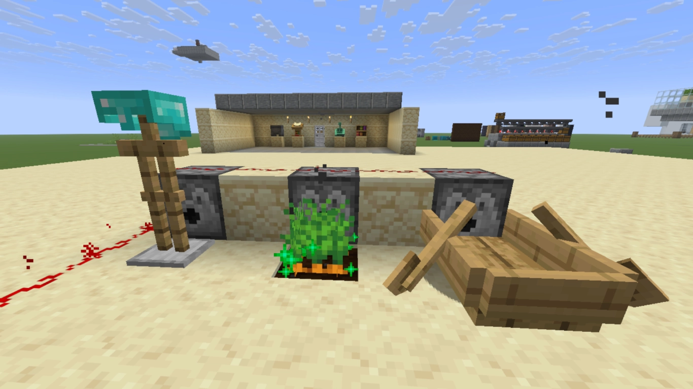 Minecraft dispenser uses items automatically