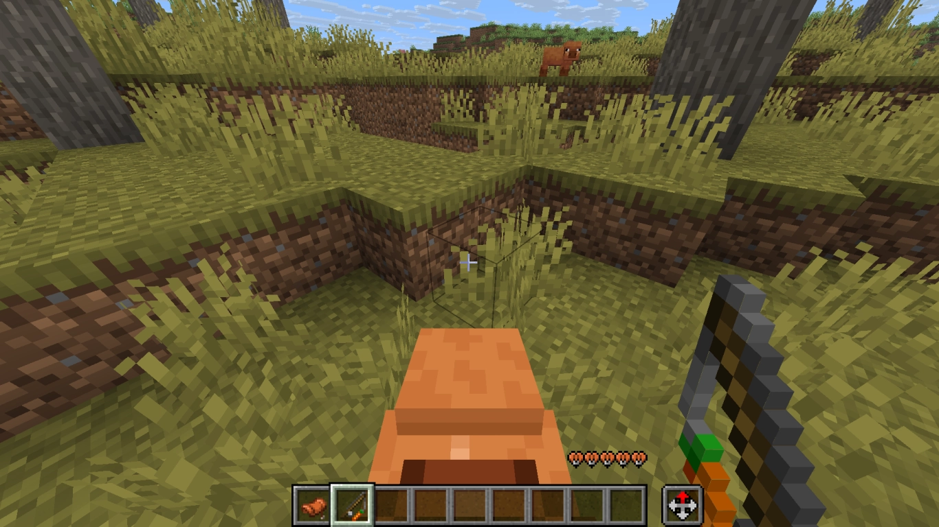 Minecraft pig with saddle and carrot-on-a-stick