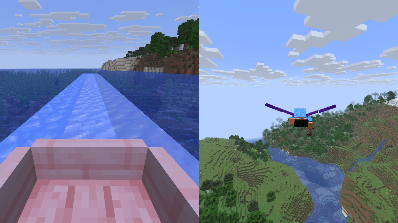 Minecraft throw Ender Pearls correctly for teleportation