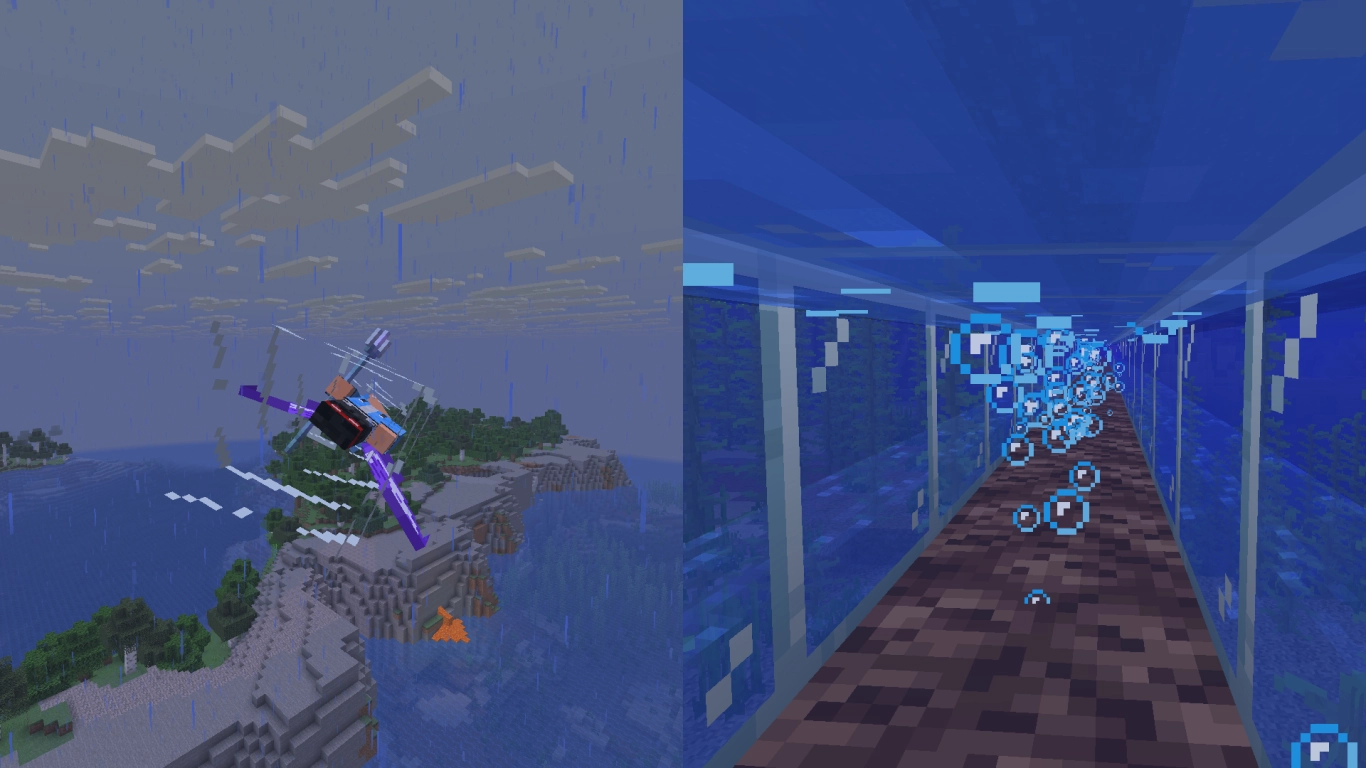 Minecraft Elytra perfect flight with rockets