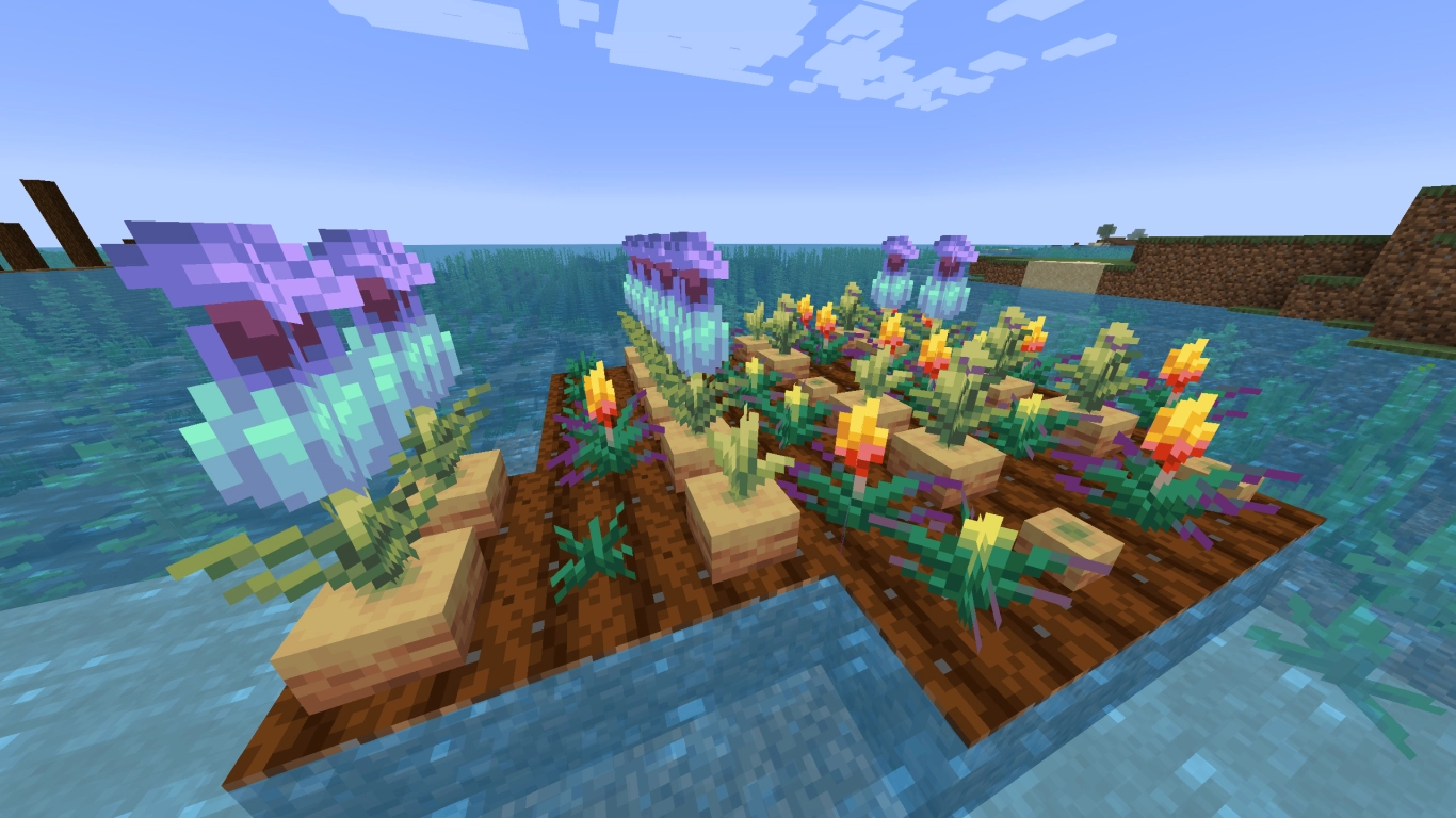 Rare Pitcher Plant Pod and Torchflower Seeds in Minecraft