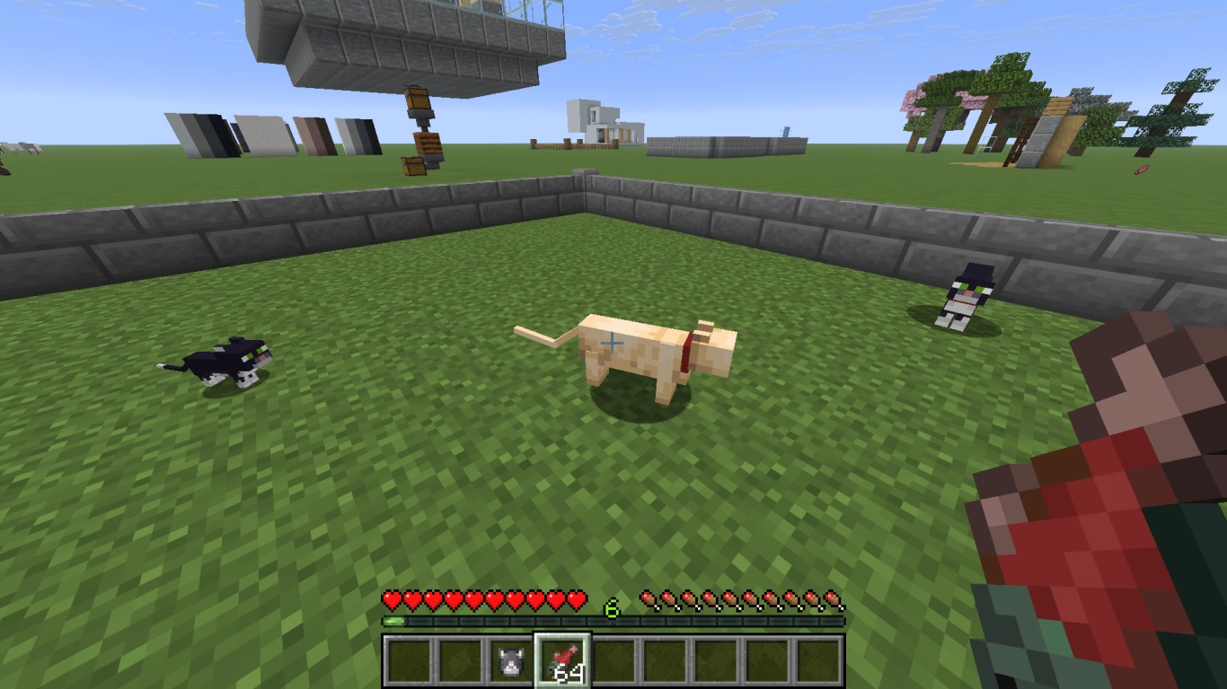 Tame and breed Minecraft pets: cats, wolves, rabbits, and axolotls as loyal companions