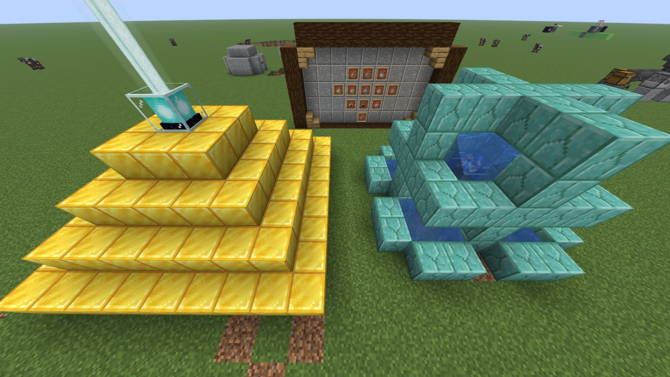 Potions and splash potions for status effects in Minecraft