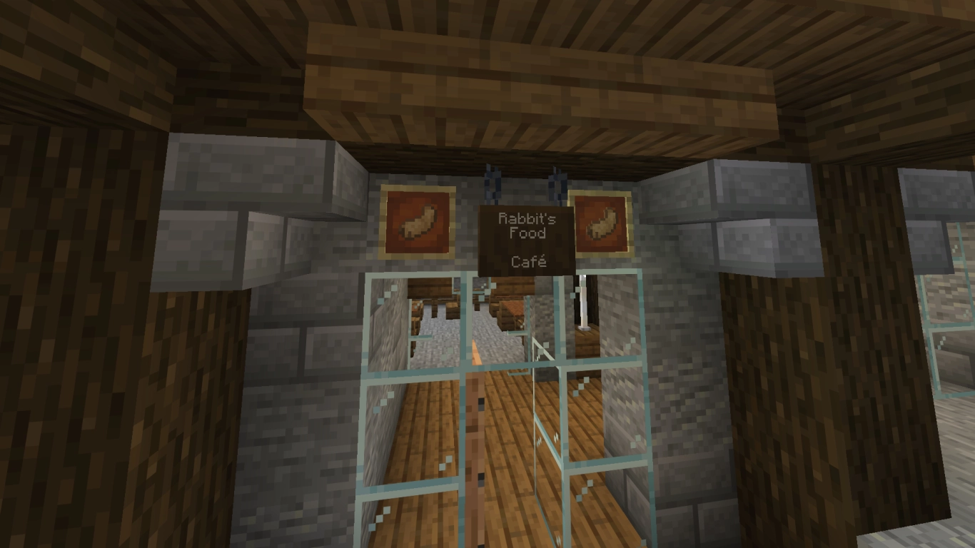 Signs and naming conventions for places, roads, and villagers in Minecraft