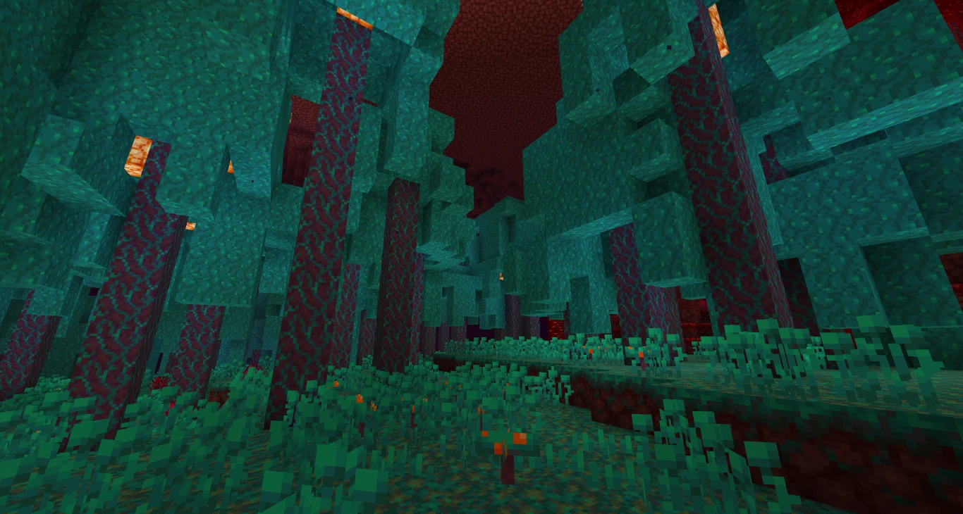 Minecraft Nether Warped Forest