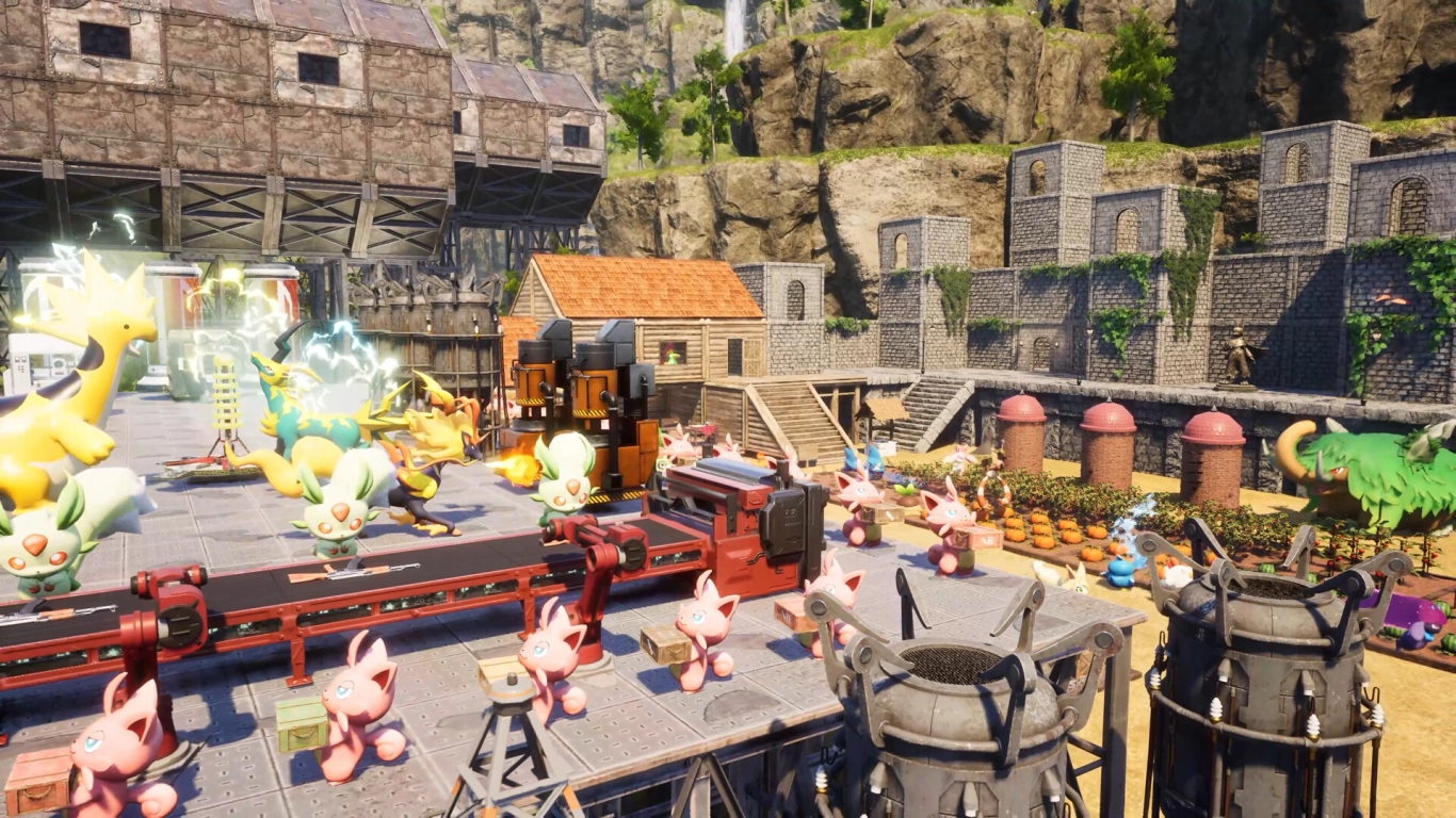 Palworld gameplay 2026: Catching Pals, survival, and base building in an open world