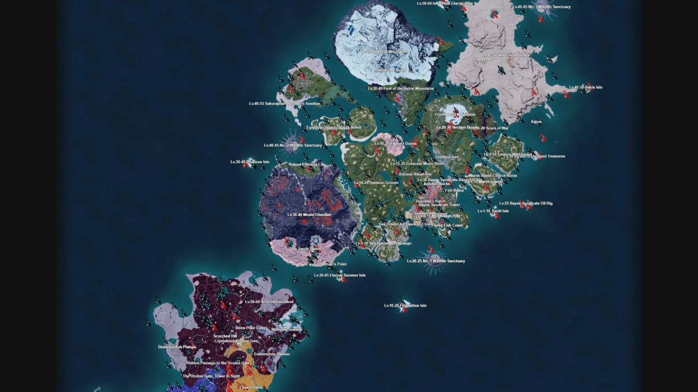 Best fishing spots on Feybreak Island and the Oil Rig in Palworld