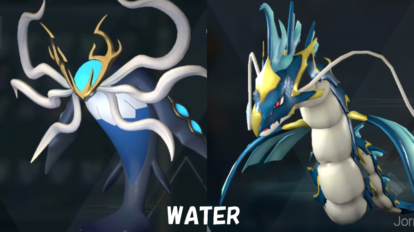 Jormuntide and Neptilius, top Water Pals in Palworld