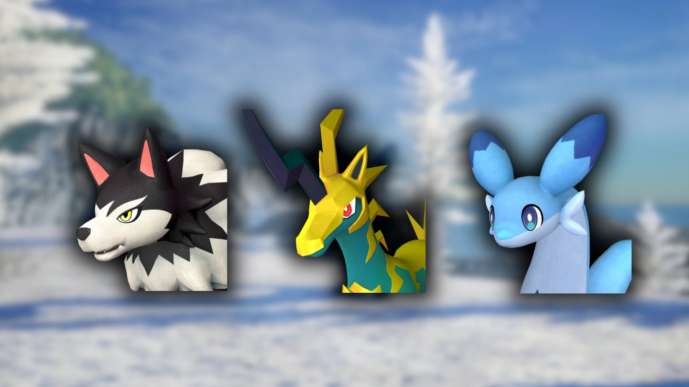 Palworld early-game mounts overview: Direhowl, Chillet, and Univolt