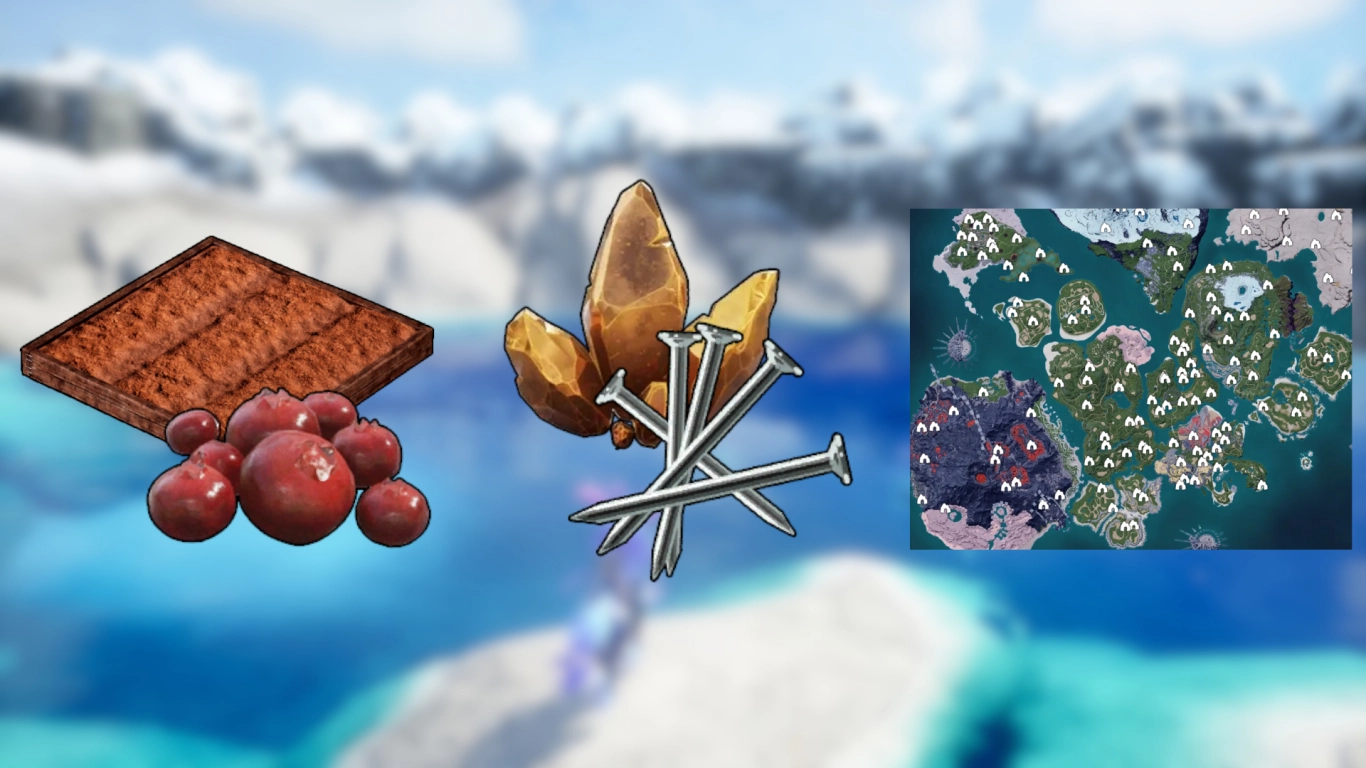 Palworld early-game money-making with berries, nails, and dungeons