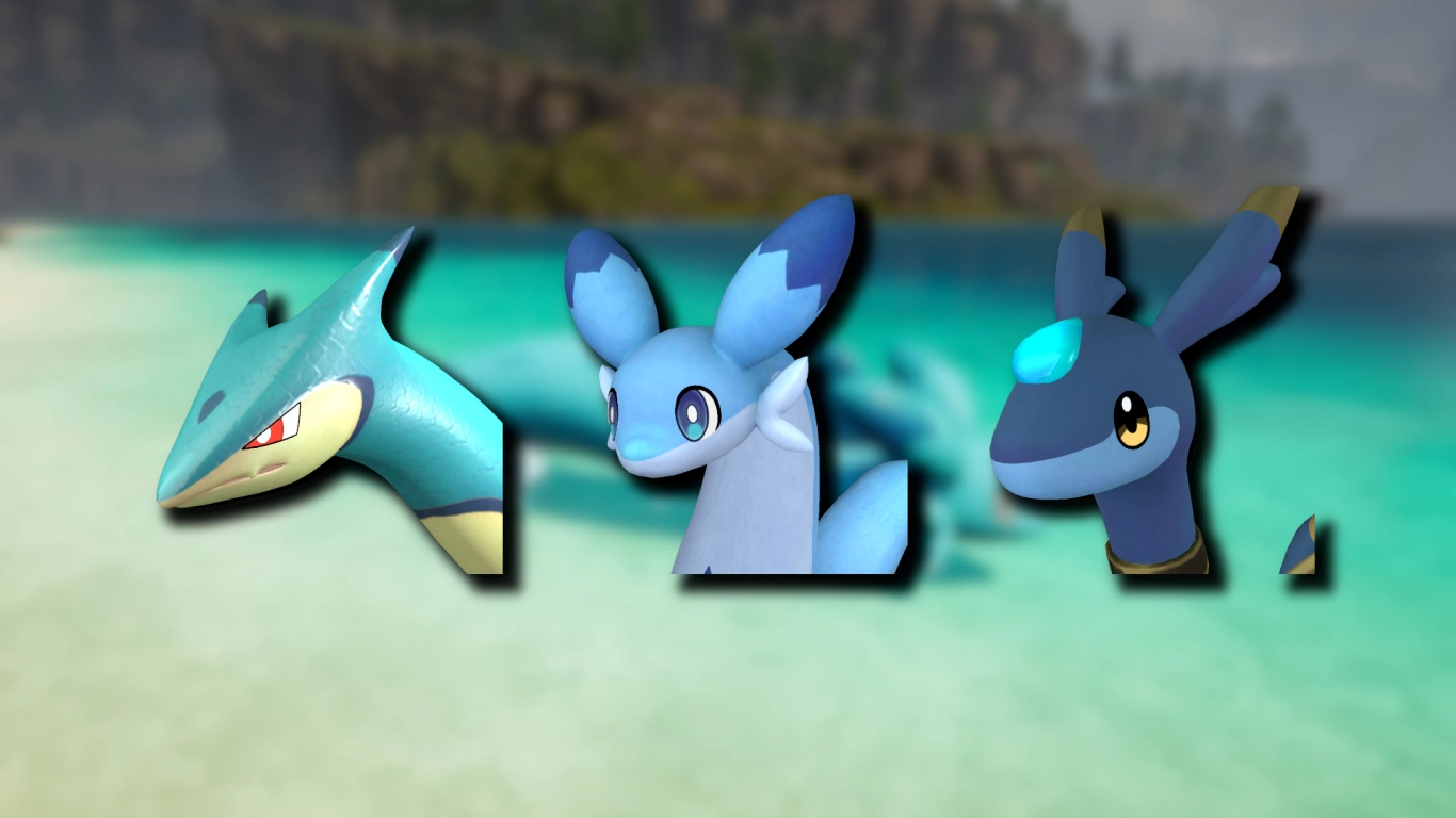 Palworld early-game swim pals and water mounts on Palpagos Island