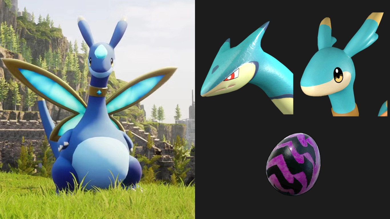 Elphidran Aqua as a fast swimming mount in Palworld