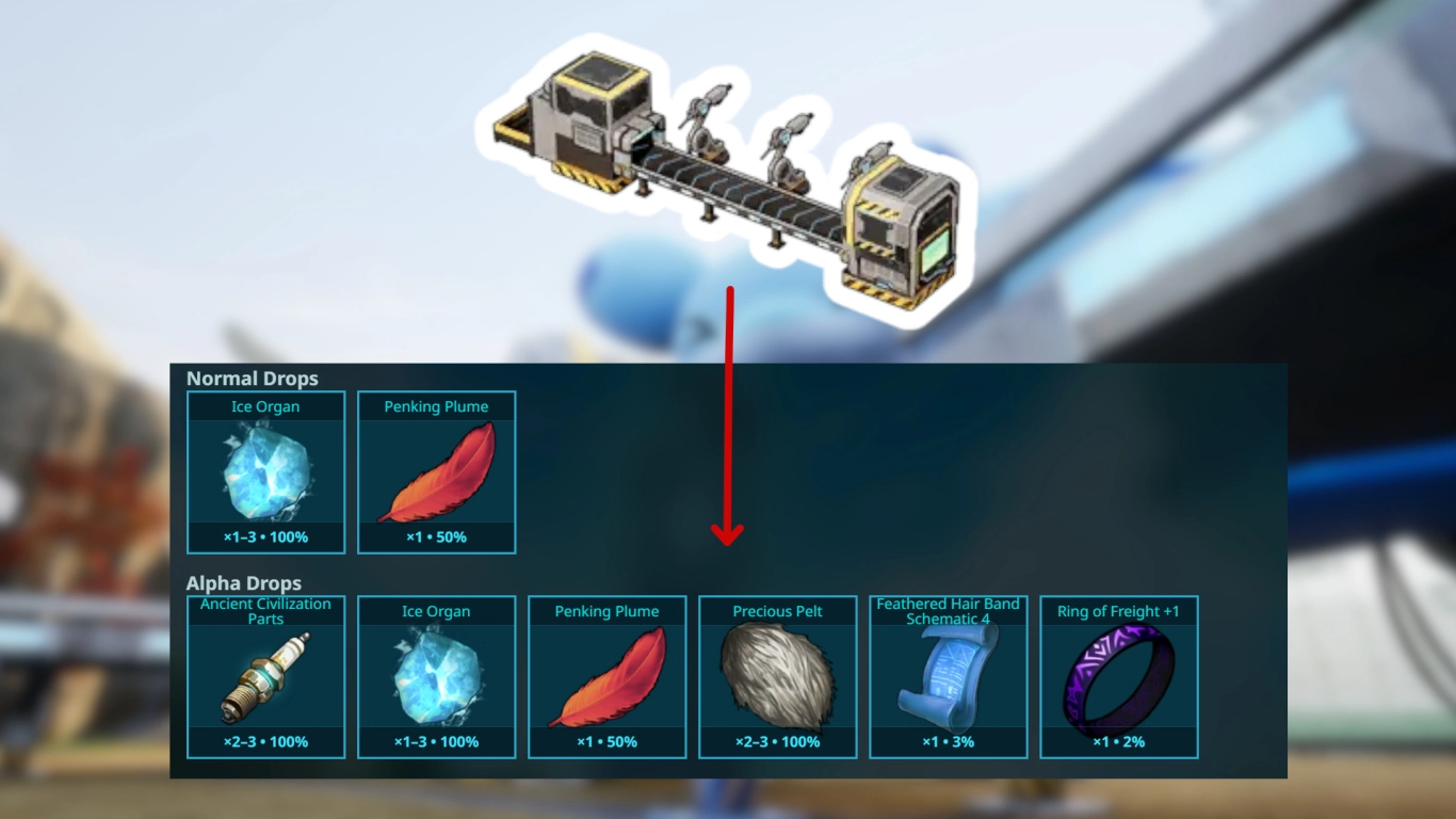 Palworld slaughter line drops rare items