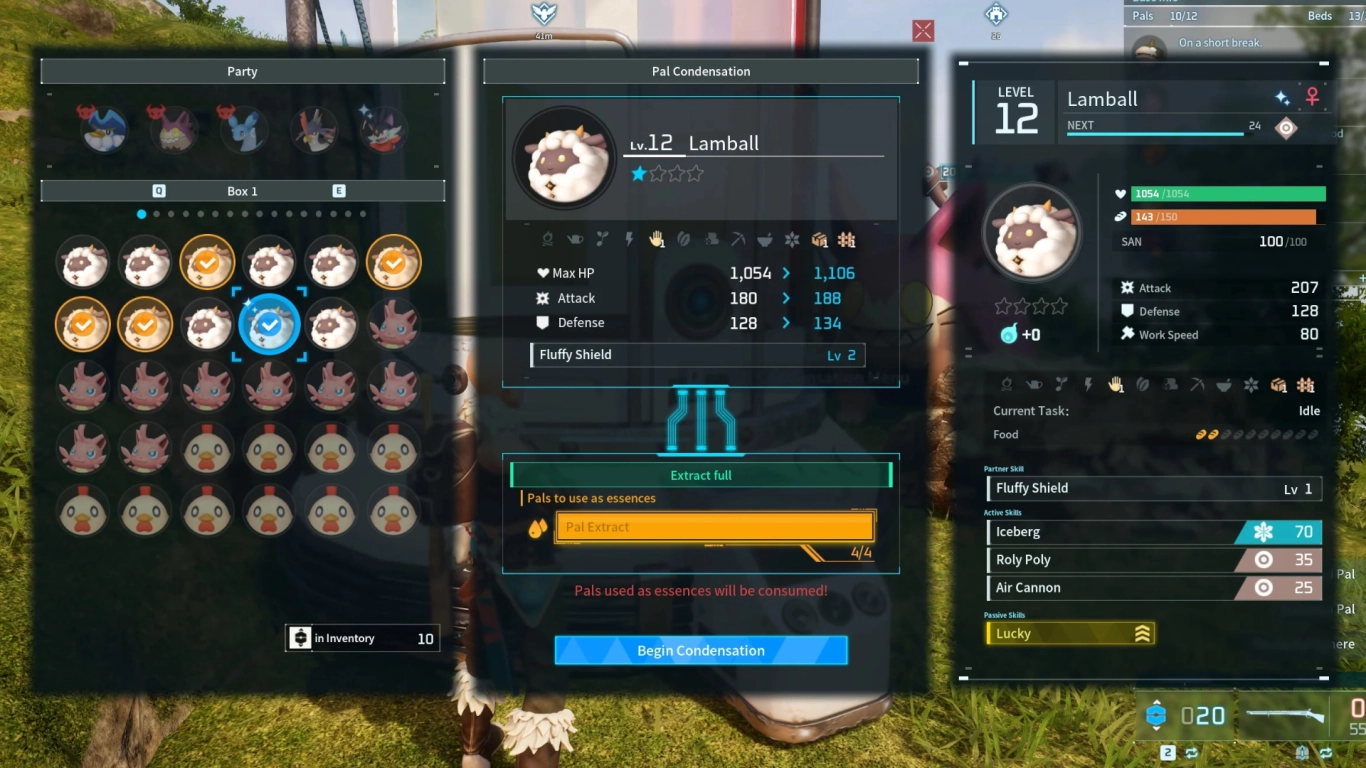 Palworld Pal Essence Condenser condensing star levels