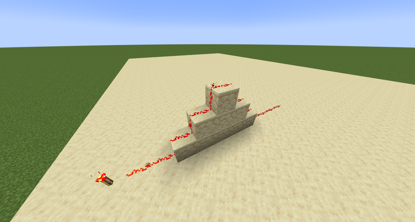 Minecraft Redstone Line