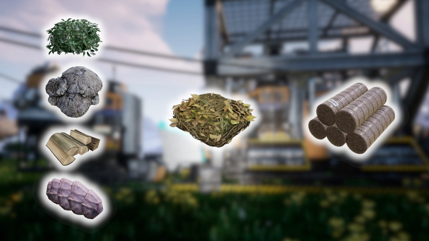 Biomass and natural resources in Satisfactory’s early game