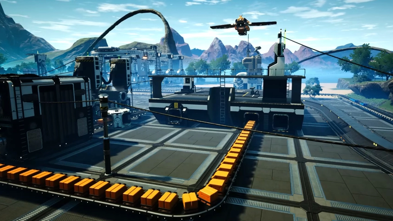 Drone fuel consumption and round-trip time in Satisfactory