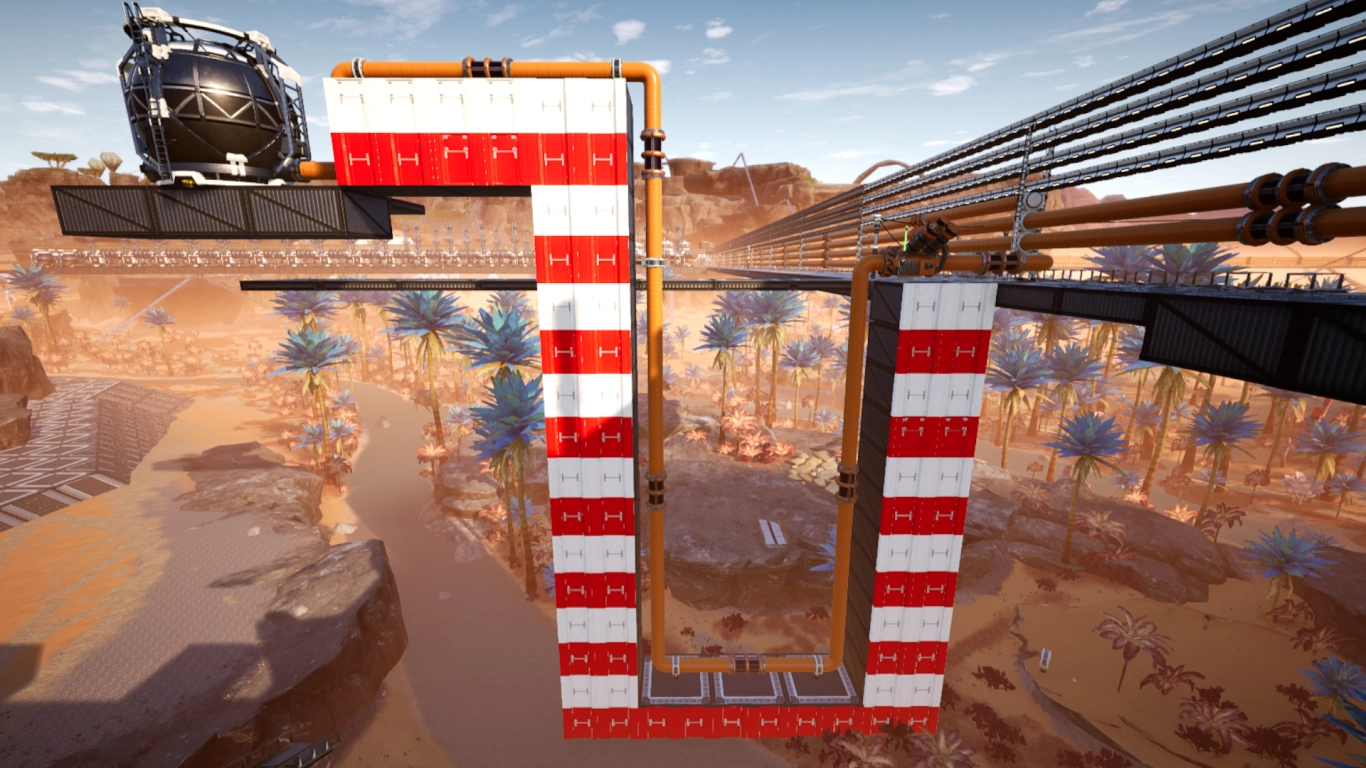 Pipe throughput and utilization in the Satisfactory user interface