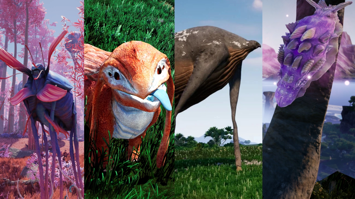 Passive creatures in Satisfactory: Lizard Doggo, Power Slug, and more