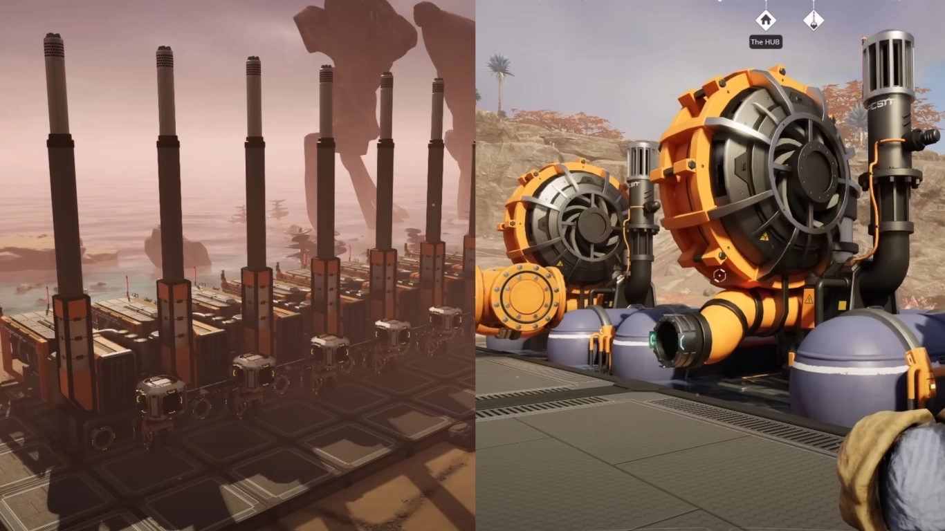 Satisfactory Tier 3: Coal power setup with Water Extractors and Miners