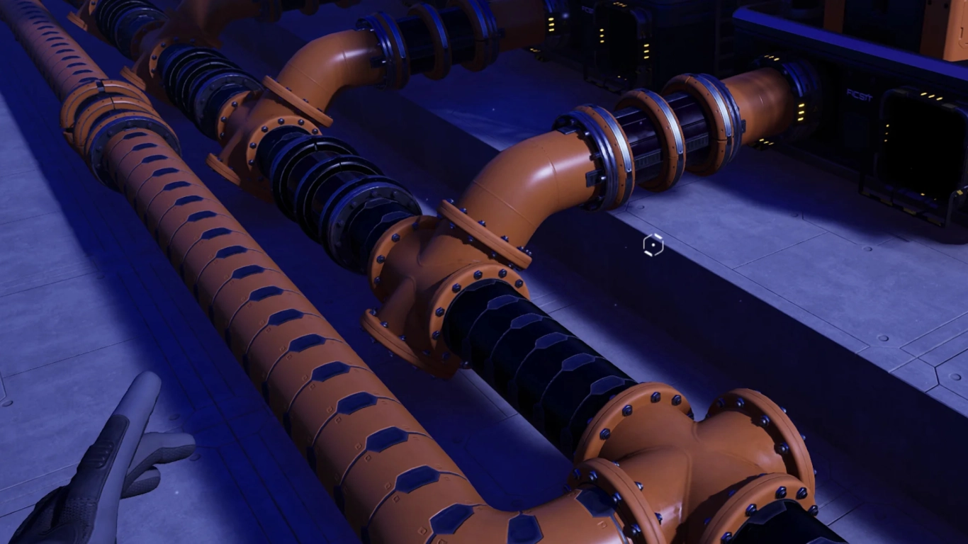 Satisfactory Pipeline Mk. 2 higher throughput pipes and pumps