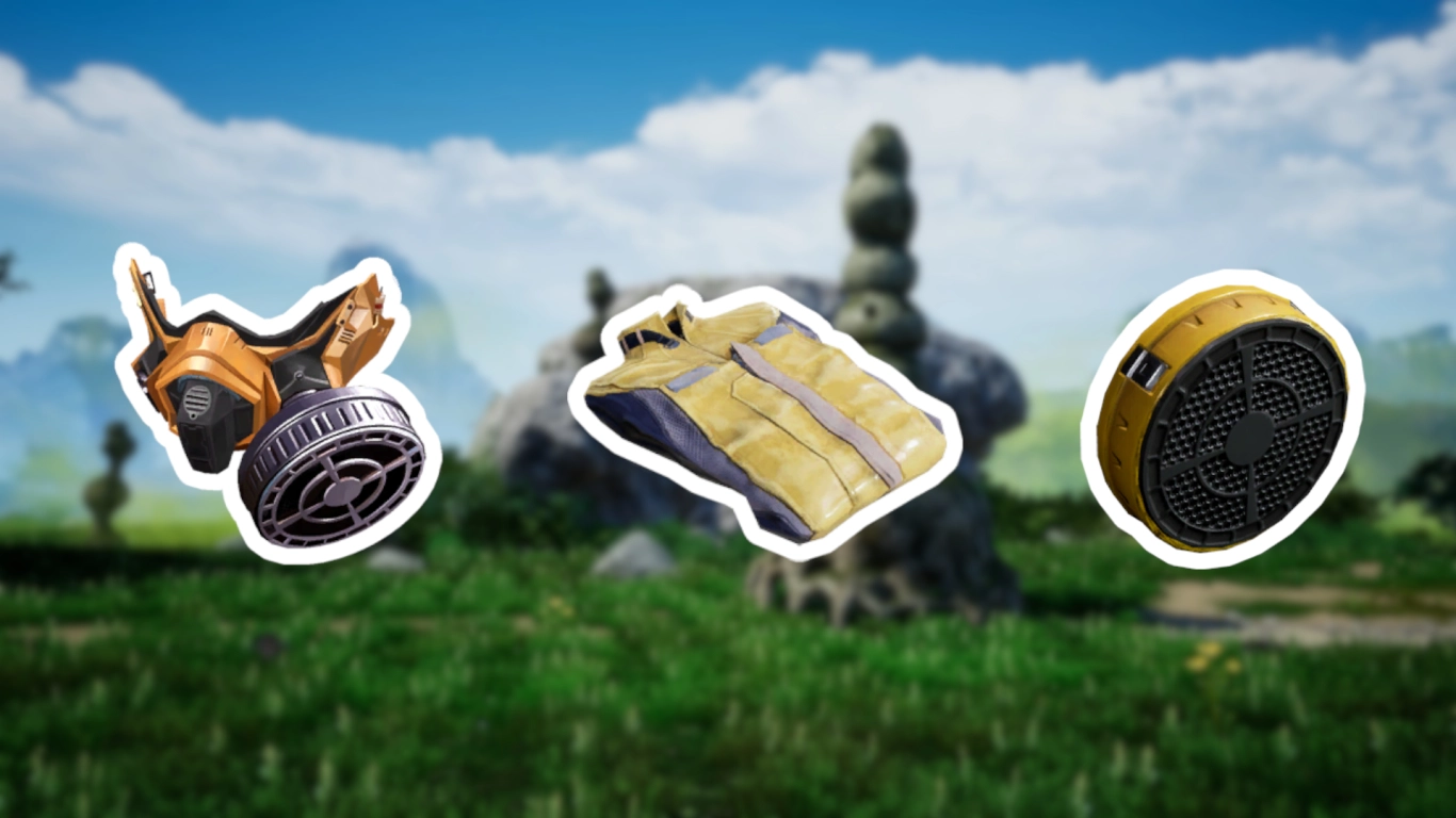 Satisfactory Schutzanzug und Gasmaske für giftige Zonen