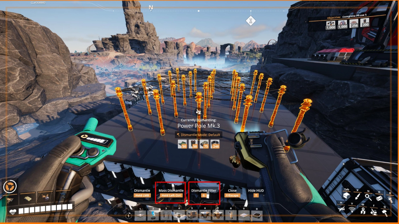 Satisfactory factory teardown with hotkeys and filters