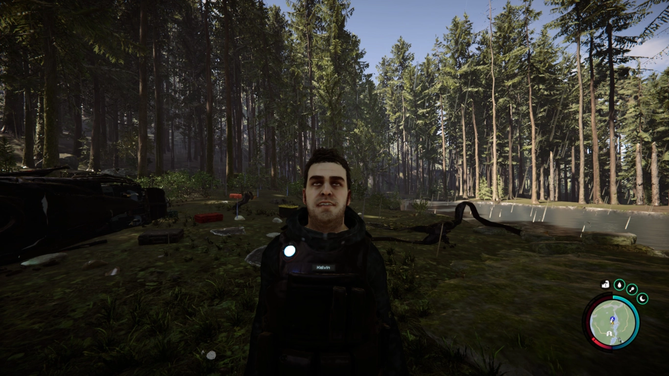 Companions Kelvin and Virginia as helpful AI partners in the game