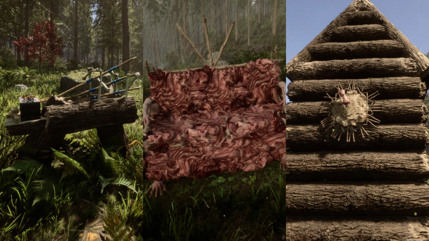 Sons of the Forest mountains – ice caves and key blueprint locations