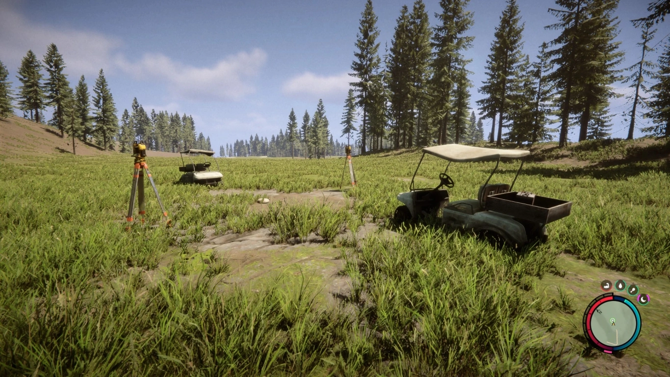 Sons of the Forest Maintenance C bunker on the golf course