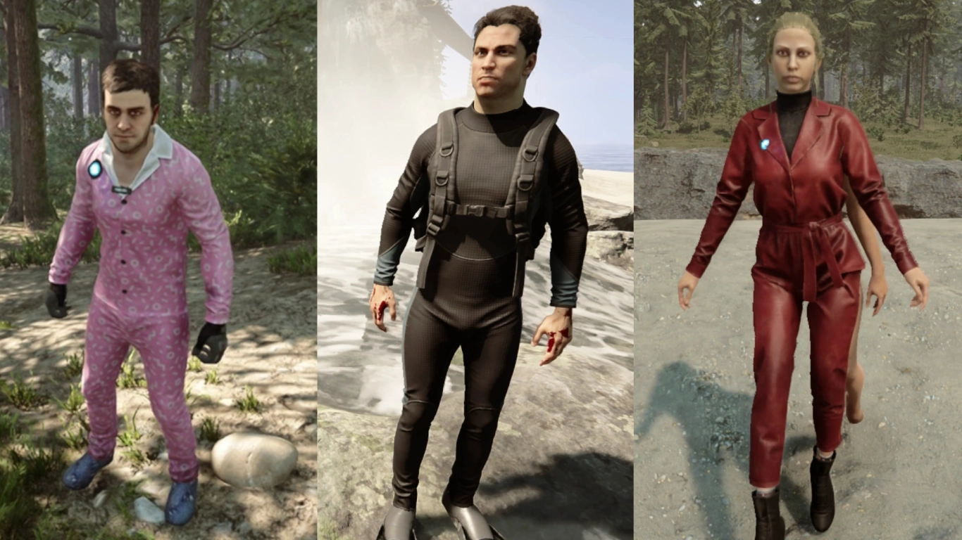 All outfits in Sons of the Forest: locations and who can wear them—player, Kelvin, and Virginia