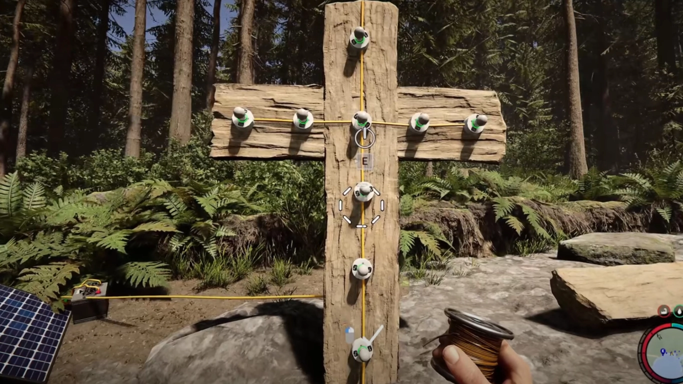 Large Cross – blueprint, light bulbs, and deterrence against demons and mutants